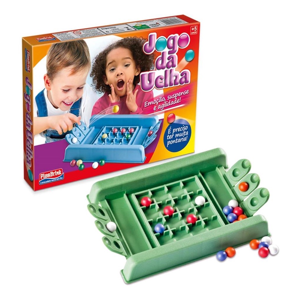 Brinquedo Pedagógico Jogo da Velha Com Lança Bolinhas - Mais Emoção Suspense e Agilidade
