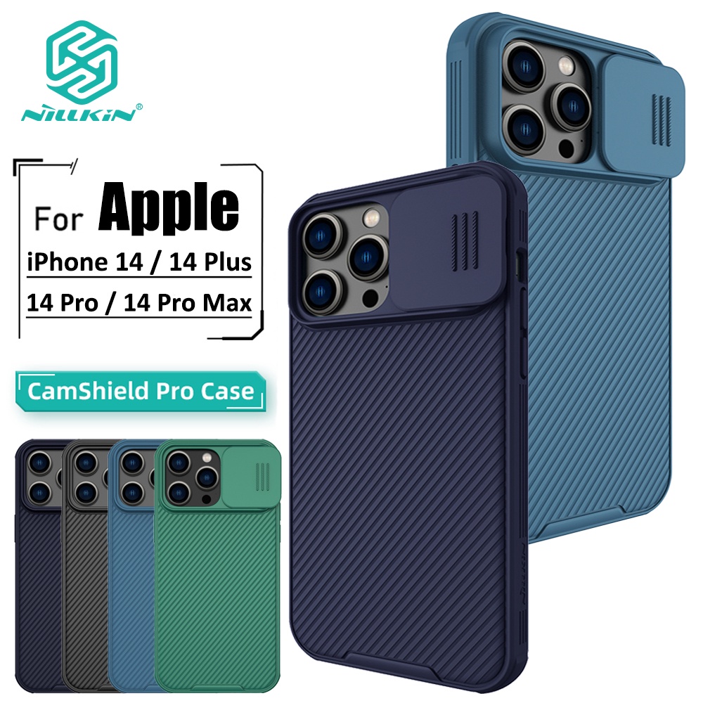 Nillkin Capa De Luxo Para iPhone 14 Pro Max 14 Plus CamShield Celular Deslizante Capinha Traseira Anti-Impacto em Oferta na Shopee