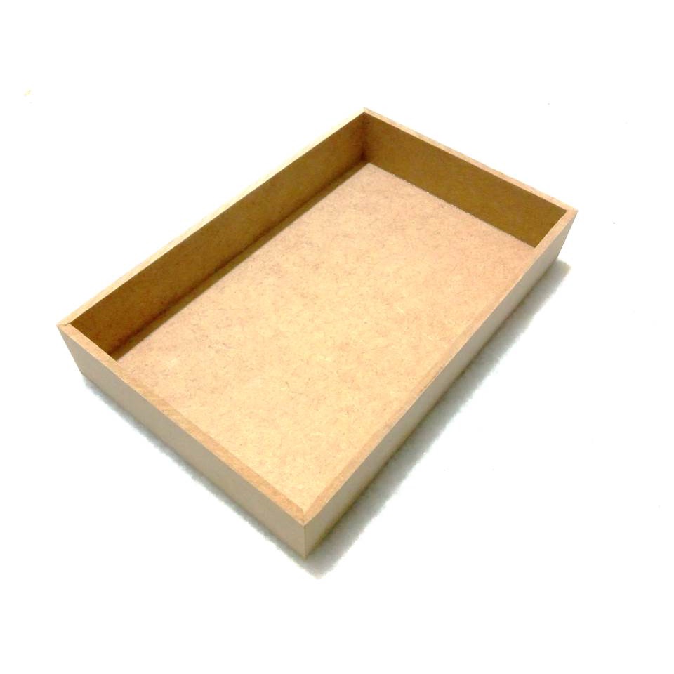 Bandeja decoração café da manhã servir artesanato presente 35x25x5 5 unidades MDF cru 6 mm