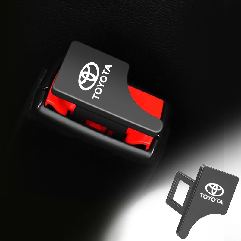 1PCS Cinto De Segurança Antiderrapante Fivela Automática Escondida Fivelas Para Toyota corolla yaris rav4 avensis auris camry c-hr 86 Emblema prius