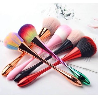 1 Pincel Grande Ouro Rosa para Base Blush Ferramenta de Maquiagem Profissional Muito Macio