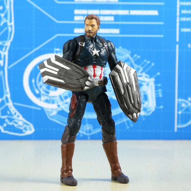 Boneco Vingadores Capitão America Avengers Marvel Boneco Brinquedos 18 cm Action Figures