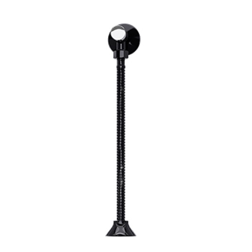 Válvula Descarga Mictório Automática Temporizada Completa C/CANOPLA E FLEXIVEL Preto 30CM BLUKIT