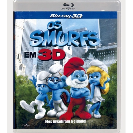 BLU-RAY DISC - OS SMURFS EM 3D