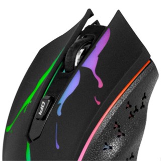 Mouse Gamer Com Fio USB E Led RGB 3600 Dpi YUNNI YN 200 Shopee Brasil