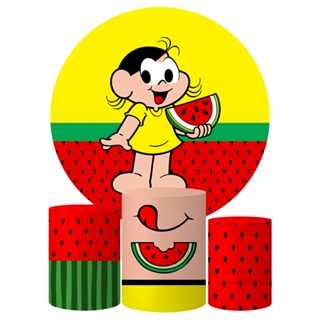 Trio Capa Cilindro + Painel Tema Melancia Veste Fácil em Oferta na Shopee