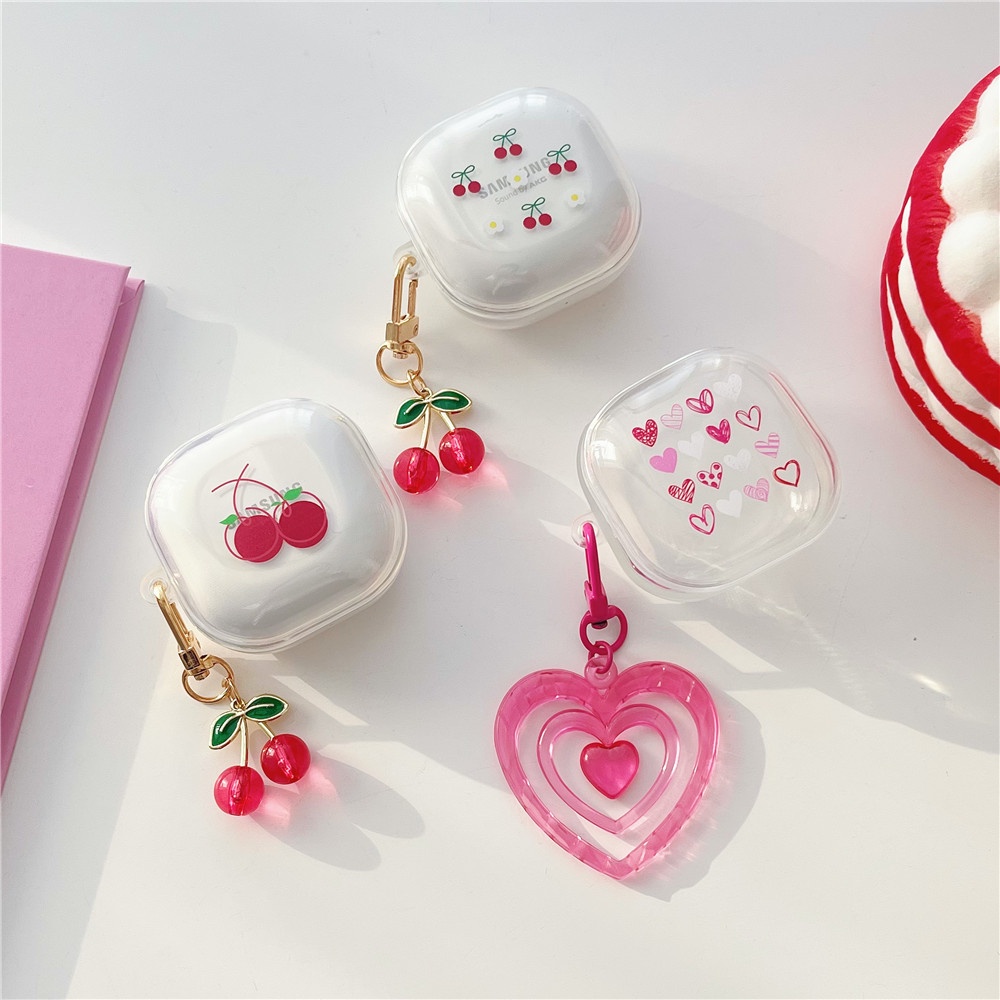 Capa Protetora De Fone De Ouvido Para Samsung Galaxy Buds Live-Pro-Buds2 Samsuing 2 Capas Com Chaveiro