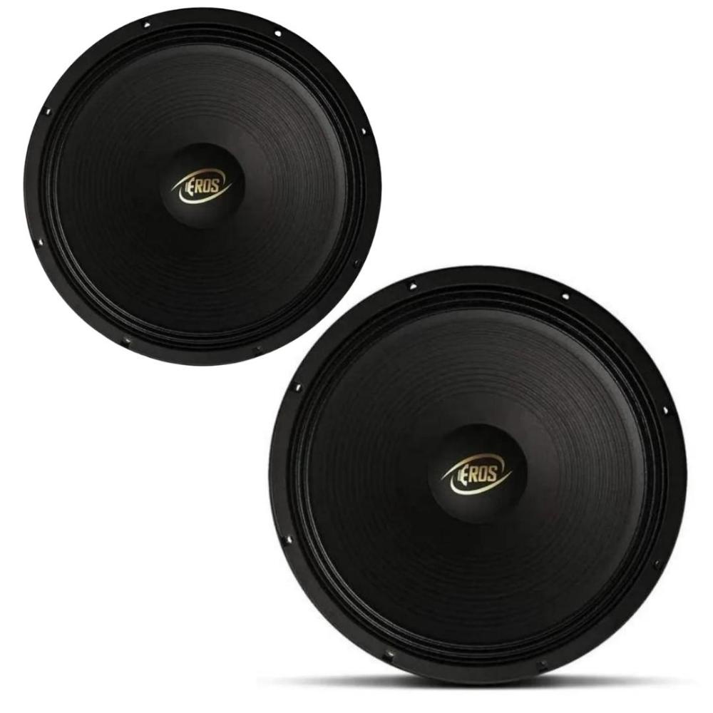Kit Dois Alto Falante Woofer Eros E-315 LC 15 Polegadas