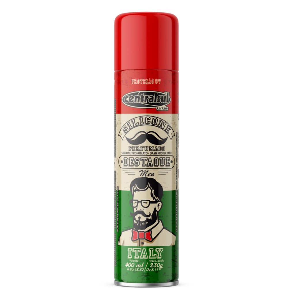 Silicone Spray Perfumado Italy CentralSul 400ml em Oferta na Shopee