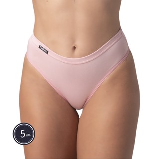 Promoção Kit 5 Calcinhas Cós Alto Linha íntima Feminina Confortável Segura Barriga Lingerie Para Revenda 316