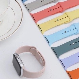 Pulseira Sport Lisa Silicone Para smartwatch Iwo e Apple Watch 40mm 38mm 41mmSeries 1 2 3 4 5 6 Fabrica Brasil