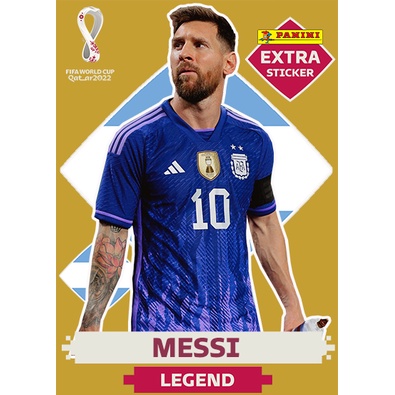 Figurinha Lionel Messi Bordô Copa 2022 Legend - Promoção