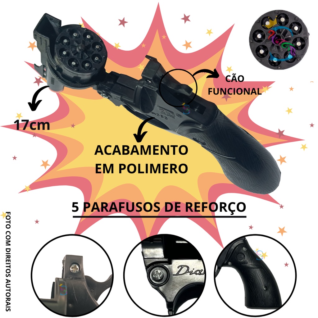 arminha de brinquedo espoleta tipo rambo modelo parafusado todo preto Raridade Fantasia