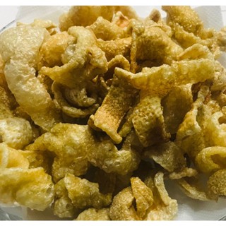 Torresmo Pré-Frito Artesanal 1kg para Fritar Alta expansão Super Crocante