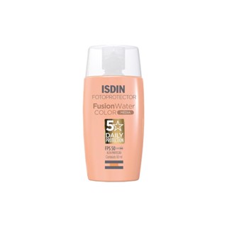 Isdin Fusion Water 5 Stars Color Protetor Solar Facial Com Cor FPS 50 Média 50ml
