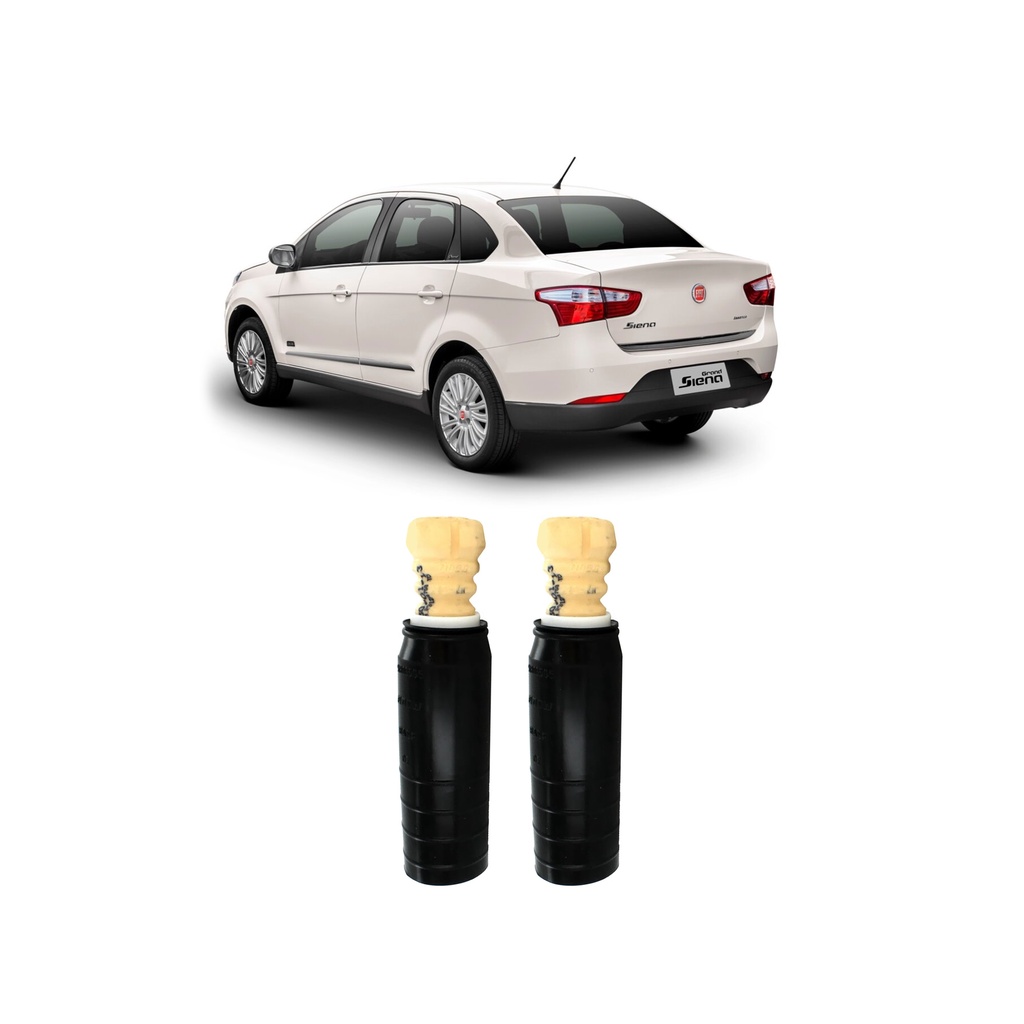 2 Batente Coifa Amortecedor Traseiro Grand Siena 2012 A 2019 em Oferta na Shopee