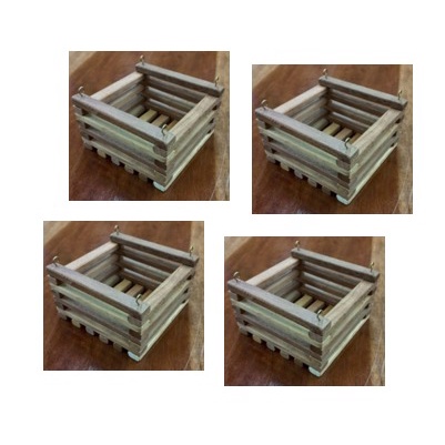 Kit com 5 cachepots 20 x 20 Natural