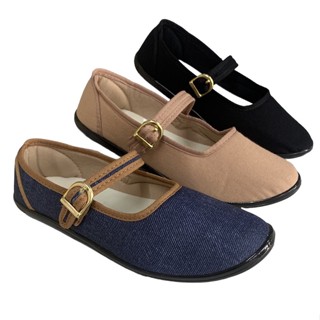 Sapatilha Feminina Pano Conforto Fivela Moleca 52075