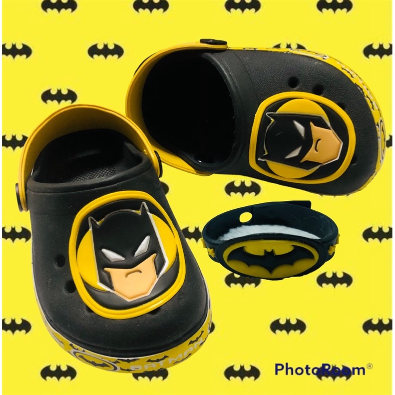 Papete sandália do Batman chinelo calçados para crianças baby bebê infantil do Batman fechado