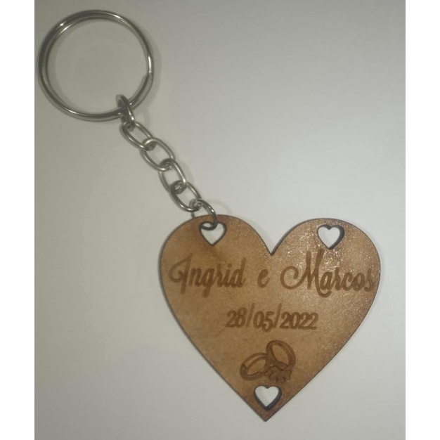 Pacote com 700 Chaveiros Personalizados Mdf Lembrancinhas Casamentos Aniversarios