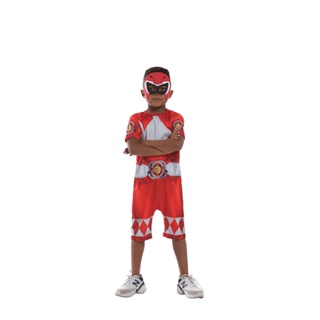 Fantasia Infantil Power Ranger Vermelho Shopee Brasil