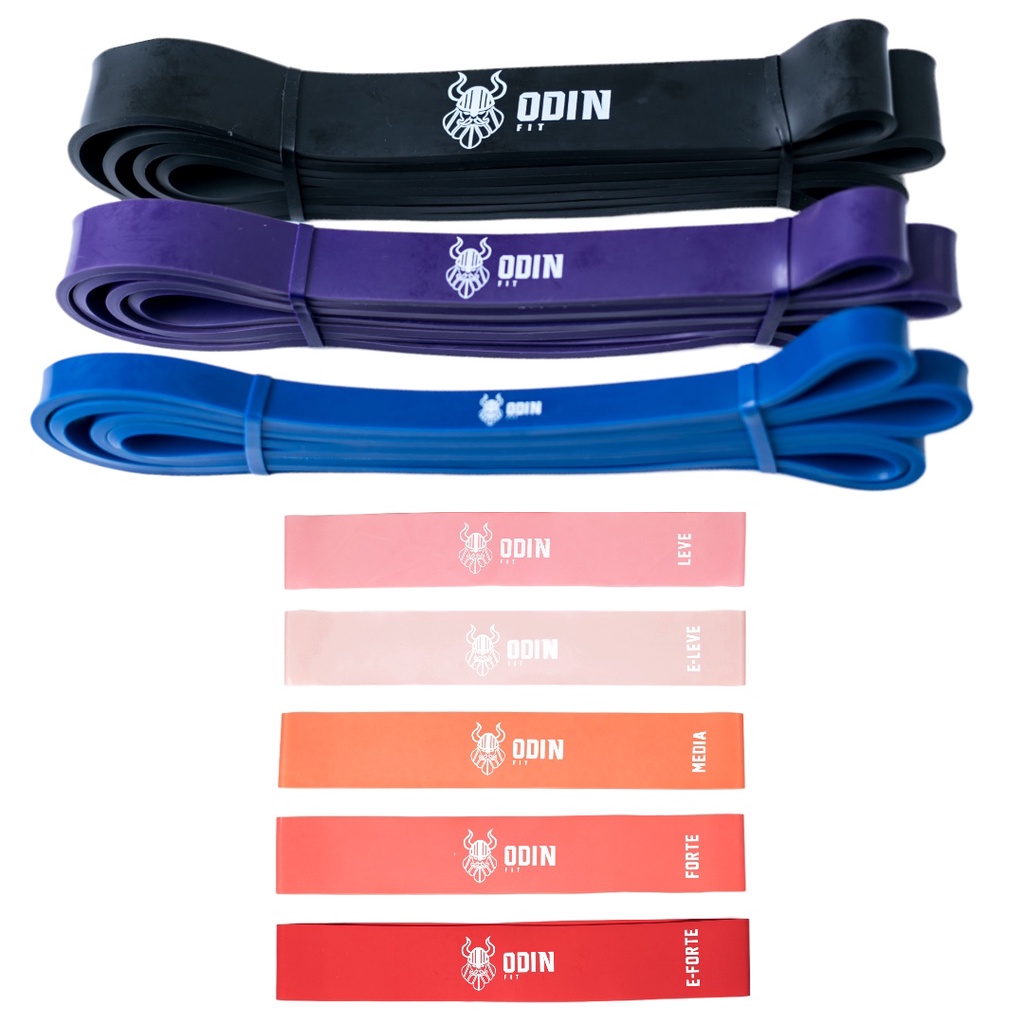 Elastico Treino Mini Band + Super Band Extensor Odin Fit em Oferta na Shopee