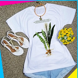Blusa Feminina São Jorge Planta Espada candomblé axé umbanda Camiseta em Oferta na Shopee