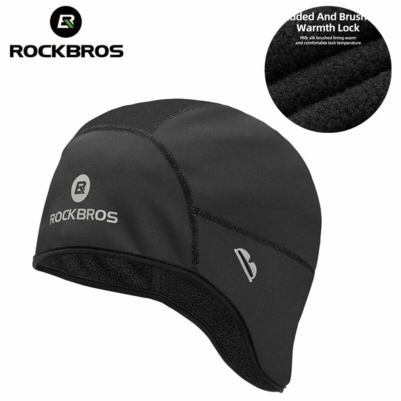 ROCKBROS Capa Quente De Ciclismo Boné Esportivo De Esqui Faixa De Cabeça À Prova De Vento De Bicicleta Masculino em Oferta na Shopee