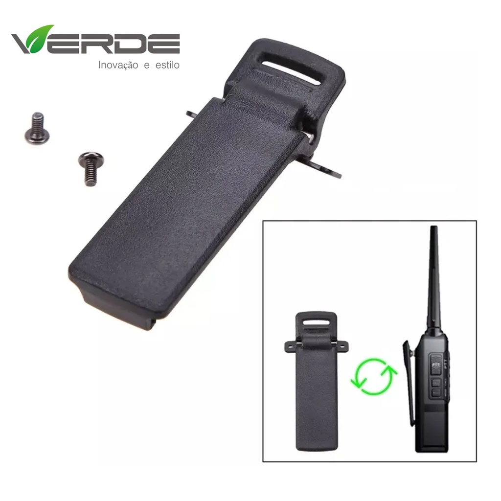 Clip De Cinto P/ Radios Baofeng Uv-5r Uv5-ra Vários Modelos