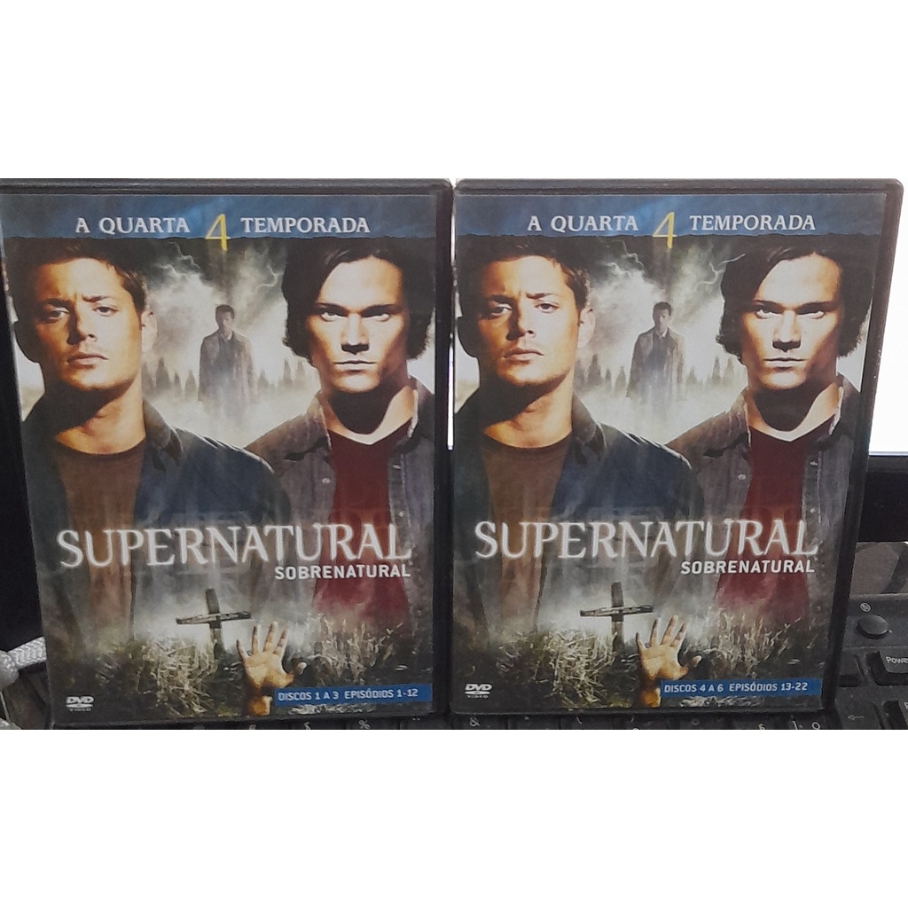 BOX DVD SERIE-SUPERNATURAL-A QUARTA TEMPORADA -CONSERVADO