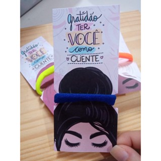 24 mimos xuxinha rabico tag fofo brinde para cliente empresa comércio loja