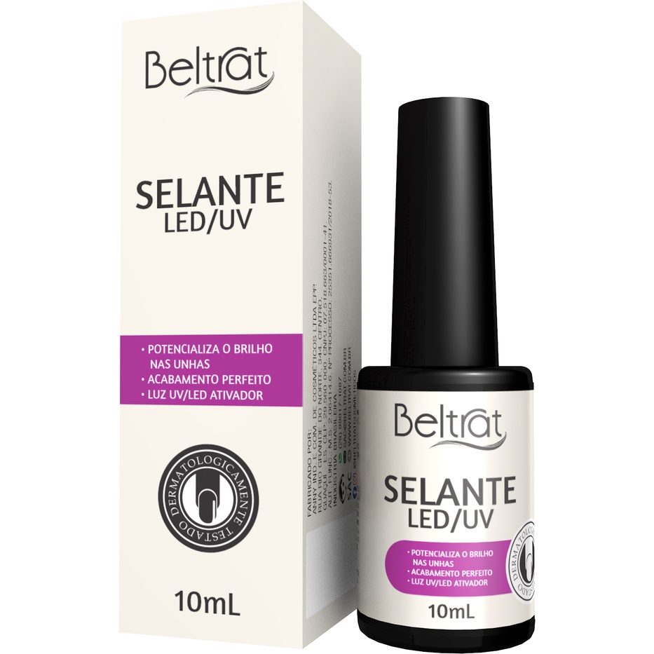 Selante / Top Coat Led Uv 10ml Finalizador De Alongamento Beltrat C/ Nf-e