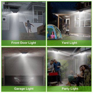 Luminária Solar 100 Led Com Sensor Jardim À Prova D