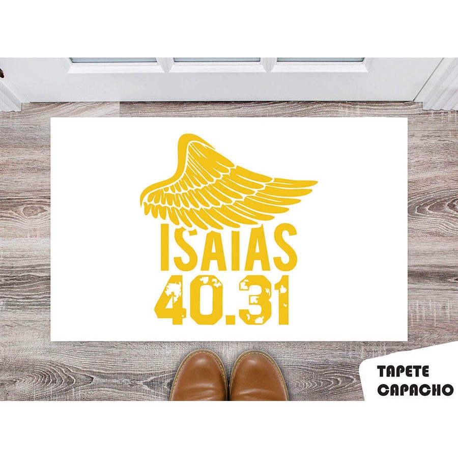 Tapete Capacho Personalizado Biblia Isaias