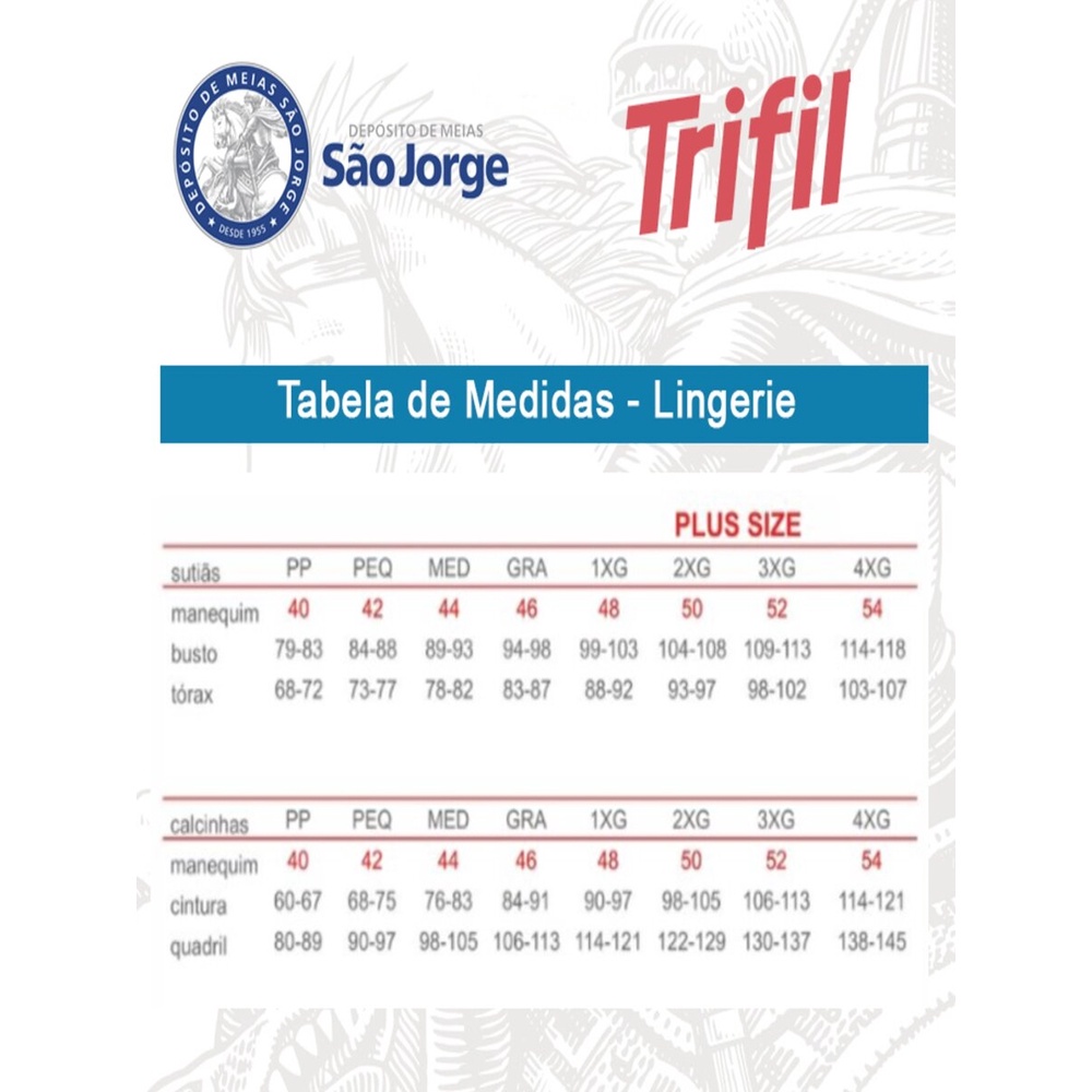 Detalhes do Sutiã Com Aro e Bojo Trifil C0 0975 Taça C