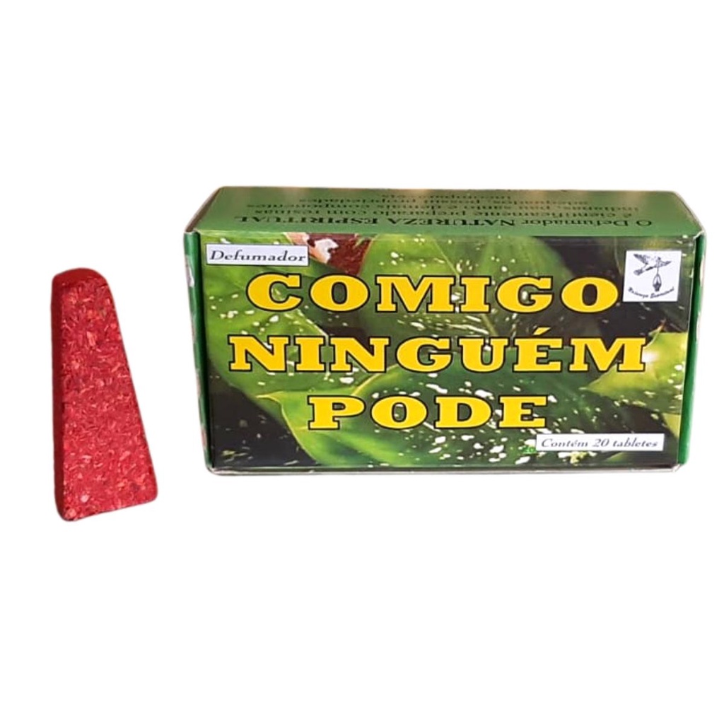 Defumador Natureza Espiritual Tablete Comigo Ninguém Pode