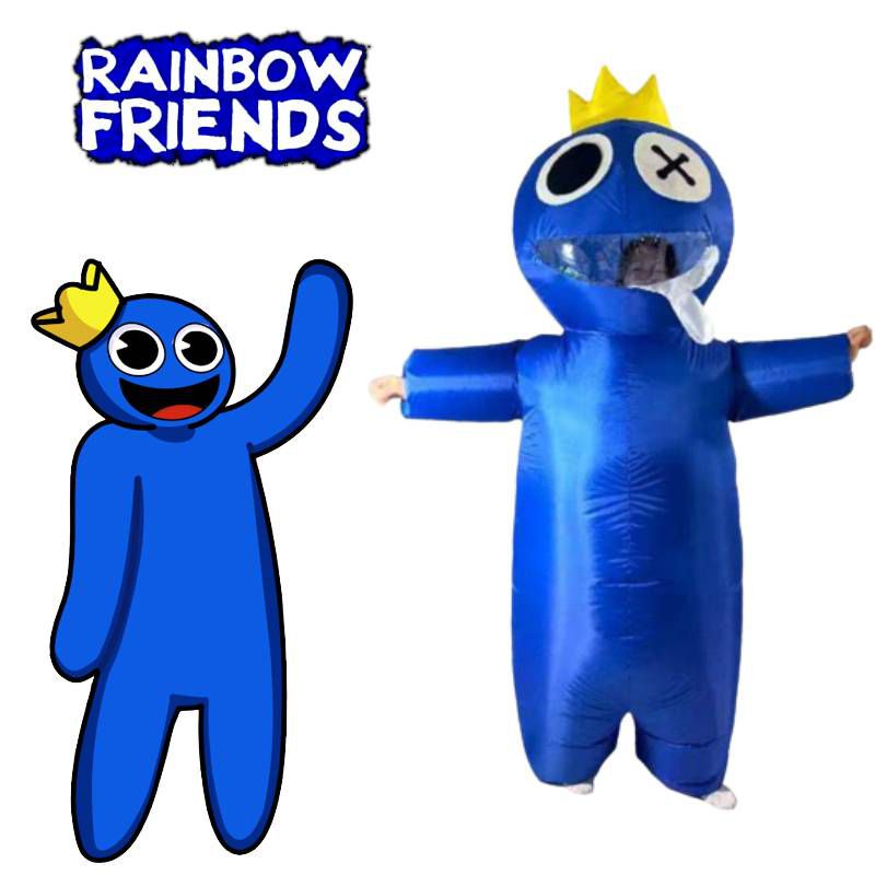 Pelúcia Boneco Azul Babão Rainbow Friend Roblox Monstro Blue