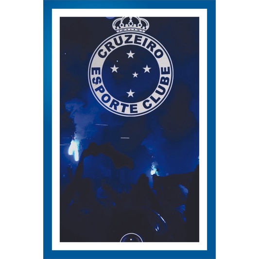 Placa Quadro Decorativo Cruzeiro Mafia Azul Zeiro maior de minas de MDF 6mm (Não empena com tempo) 20x28cm Impressão Direta 34