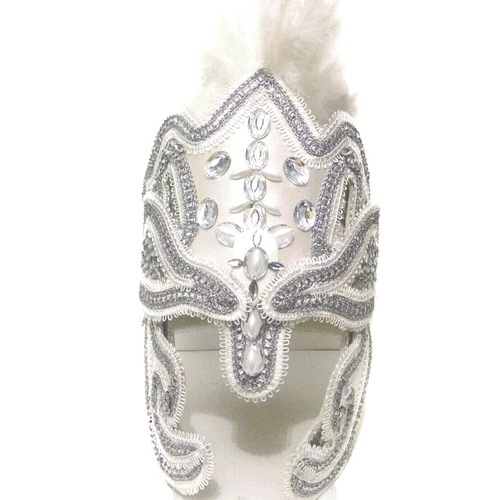 Paramenta Com De Ogum Branco Capacete Espada Escudo Oxaguian