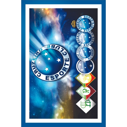 Placa Quadro Decorativo Cruzeiro Mafia Azul Zeiro maior de minas de MDF 6mm (Não empena com tempo) 20x28cm Impressão Direta 43