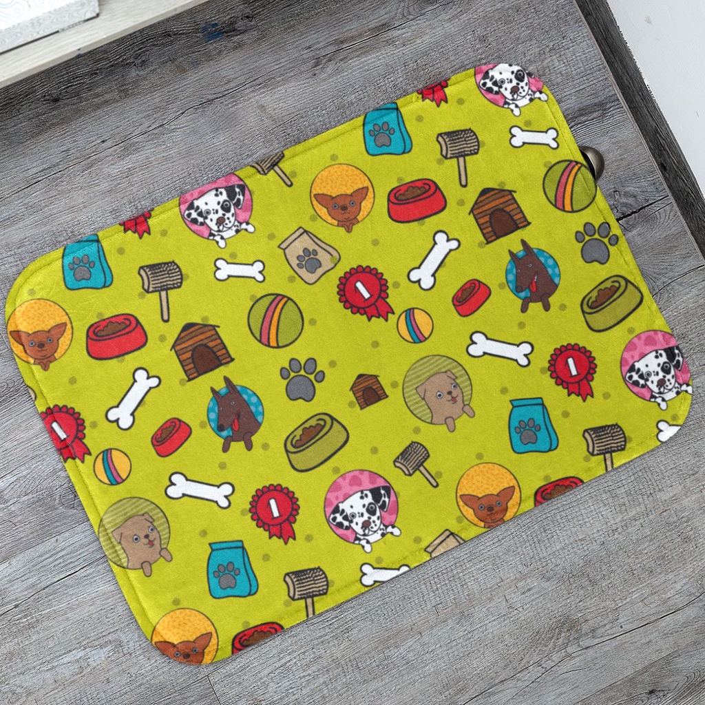 Tapete Pet Decorativo p/ Comedouro 55X35