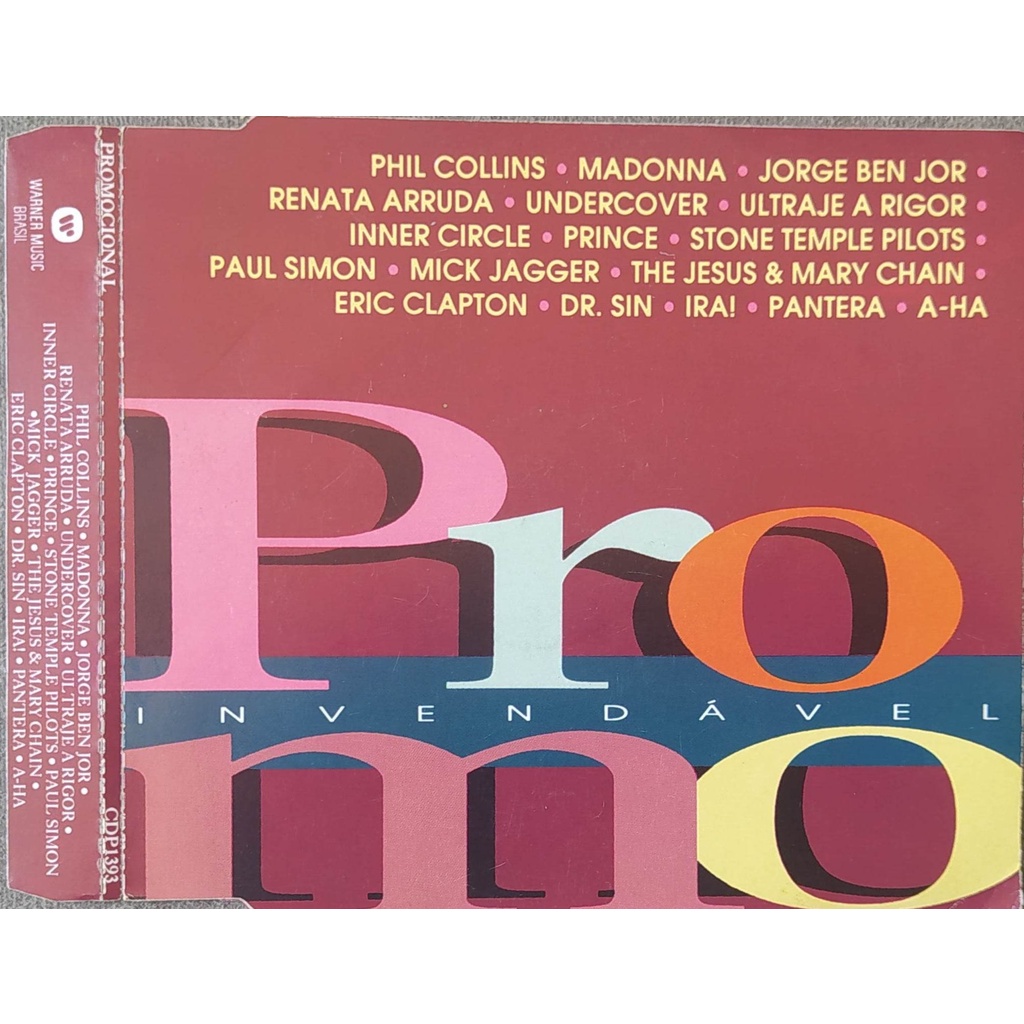 Cd Promo Madonna Prince Mick Jagger Pantera A-Ha Jorge ben 1993