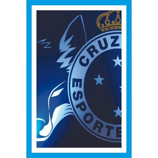 Placa Quadro Decorativo Cruzeiro Mafia Azul Zeiro maior de minas de MDF 6mm (Não empena com tempo) 20x28cm Impressão Direta 95