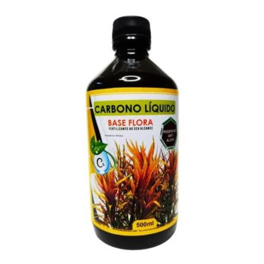 Fertilizante Carbono Líquido (C) Base Flora 500ml Para Aquário Plantado