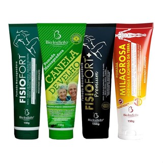 Pomada Massageadora Bio Instinto - Fisiofort, Canela de Velho, Pomada Milagrosa