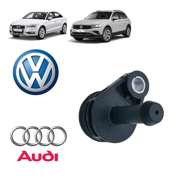 Tubo Agua Cabeçote/Bocal Purga Agua Audi/Vw A3/A4/A5/A6/A7/TT/Q3/Q5/Q7/Golf/Jetta/Tiguan/Fusca 2.0 16V Tfsi/Tsi 2013 a 2019 06K121143/SKU2107