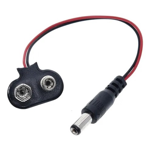 Plug Para Bateria 9v Com Saída P4 Alimentação P/ Arduino [ Código 512 ]