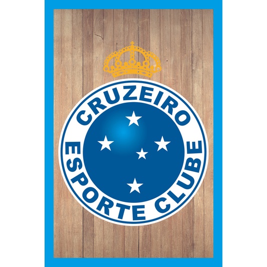 Placa Quadro Decorativo Cruzeiro Mafia Azul Zeiro maior de minas de MDF 6mm (Não empena com tempo) 20x28cm Impressão Direta 80
