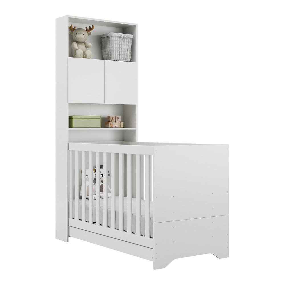 Quarto Infantil com Berço 3x1 Nina Multimóveis Branco