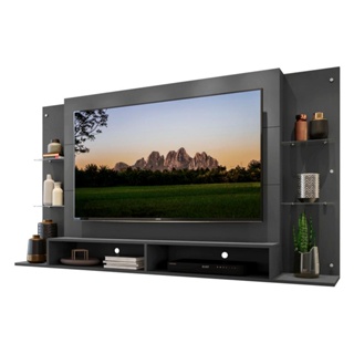Painel para TV até 60" Multimóveis Nairóbi FG2739 Grafite em Oferta na Shopee